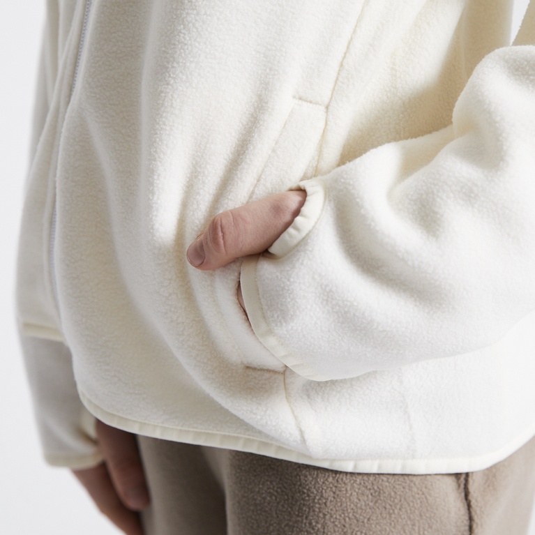 Fleece jacket "Funäs" Off white